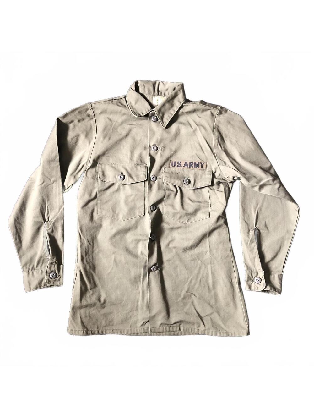 Vintage U.S. Army Men's Utility Shirt Poly/Cotton Durable Press OG-507